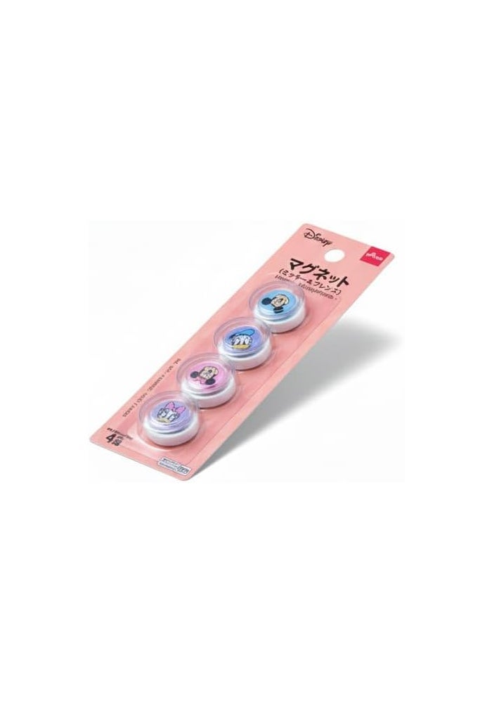 DAISO Mickey & Friends Magnets - Assorted 4 Pcs, 30 mm - Decorative Refrigerator Accessories - Image 2